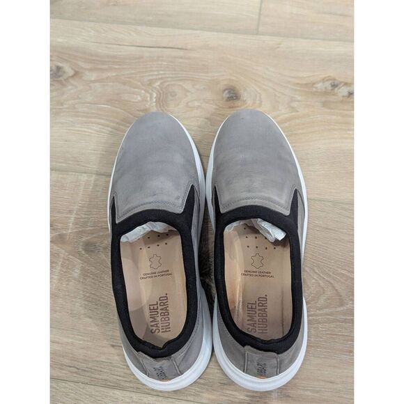 Samuel Hubbard Flight Slip On Sneakers Men\'s 9.5 E WIDE Grey Nubuck Travel main image 6